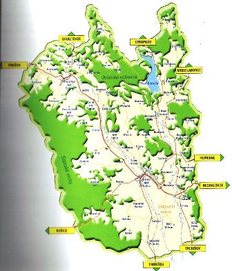 mapa Vranovska